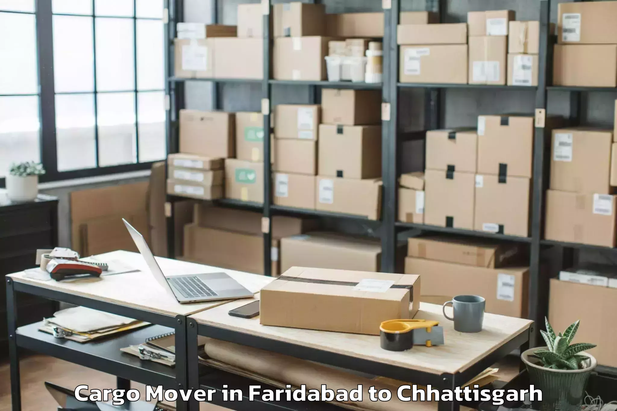 Book Faridabad to Sirpur Cargo Mover Online